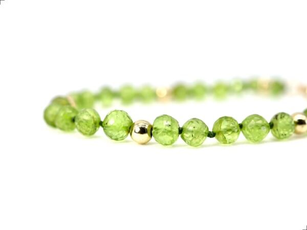 Pulsera Peridoto Oro Italiano 14k By Thiago Turcott® - Image 2