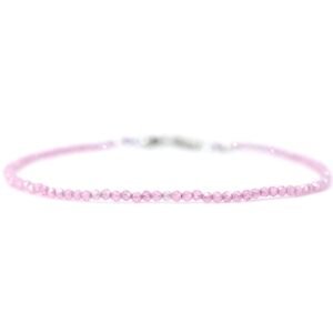 Pulsera Zafiro Rosa Plata 1ra Ley 925 By Thiago Turcott®